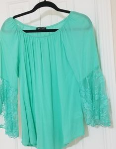 beautiful blouses with lace sleeves, pistachio co